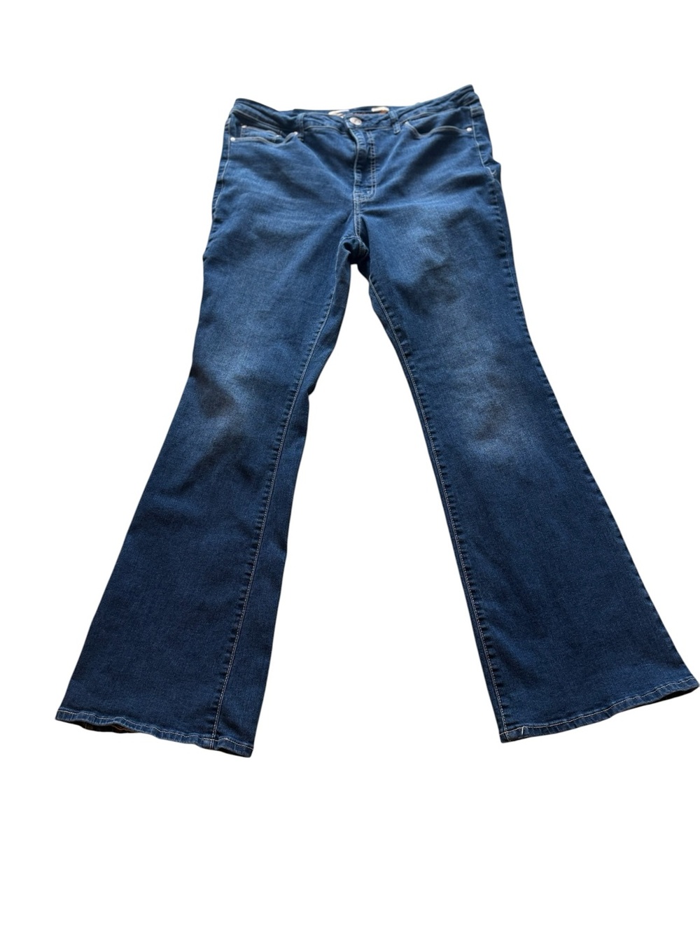 Seven7 High-Rise Slim Flare Jeans Women's Size 14 34x30 Comfort Stretch